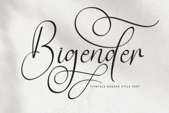 Bigender: A Sweet Handwritten Font for Romantic Designs