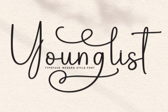 Younglist: A Handwritten Font with Romantic Charm
